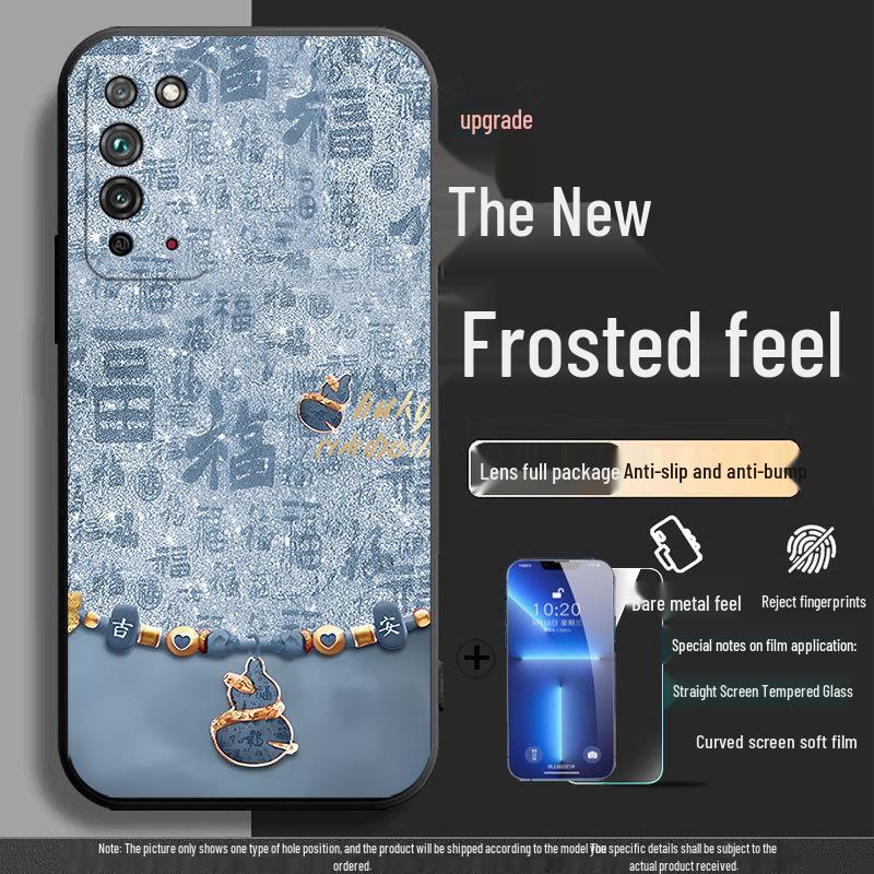 Honor X10 Anti-Fall Silicone Phone Case: Creative Cartoon Design, Soft and Durable.