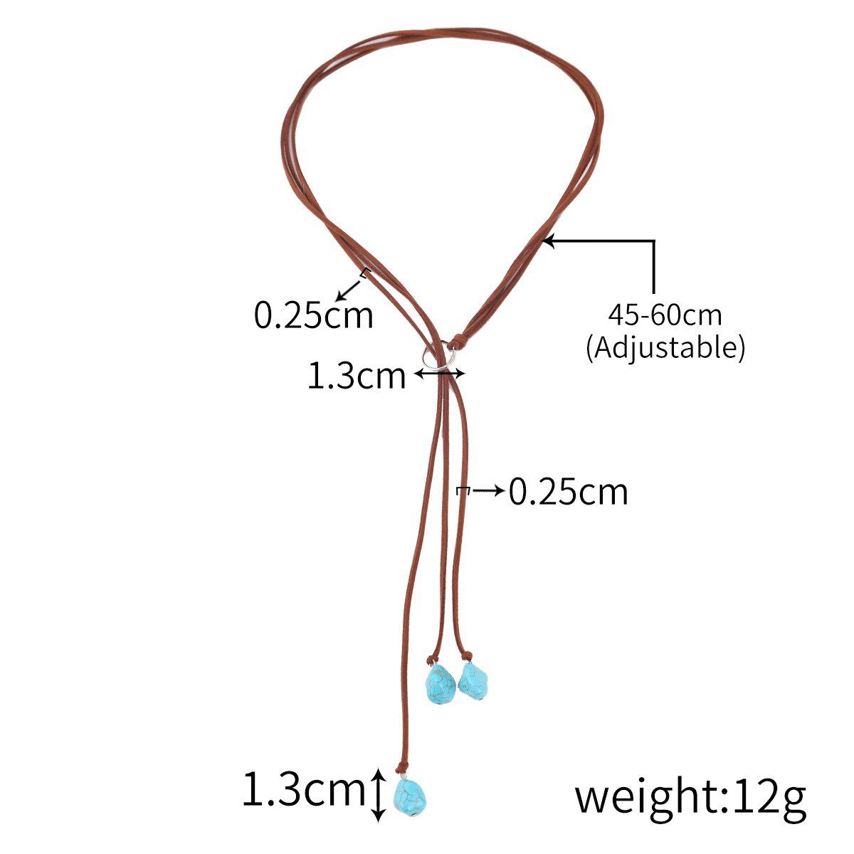 

Ретро бирюзовое богемное этническое ожерелье для женщин