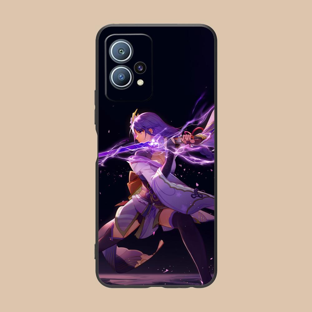 Game GI Raiden Shogun Matte TPU Mobile Phone Case for Huawei P60 P50 P40 P30 P20 P10 P9 P8 Pro Lite Plus Colorful Printing Cover