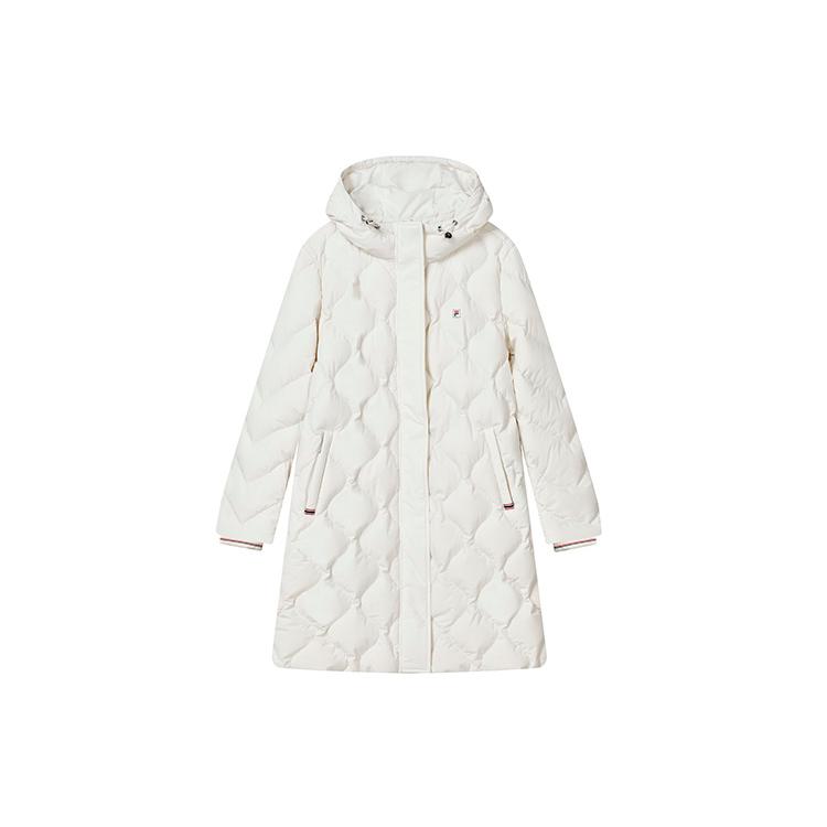 New FILA Down Jacket Women's Steam White F11W241907F-IV
