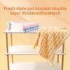 Pet Blankets for Keeping Warm In Autumn and Winter, Cat Beds, Cat MATS, Checkered Carpets, Super Soft, Small Dog Blankets