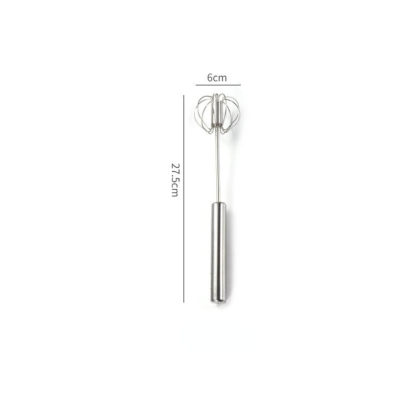 Schneebesen Edelstahl Schneebesen Manueller Handmixer Selbstdrehender Eierrührer Kücheneierwerkzeuge