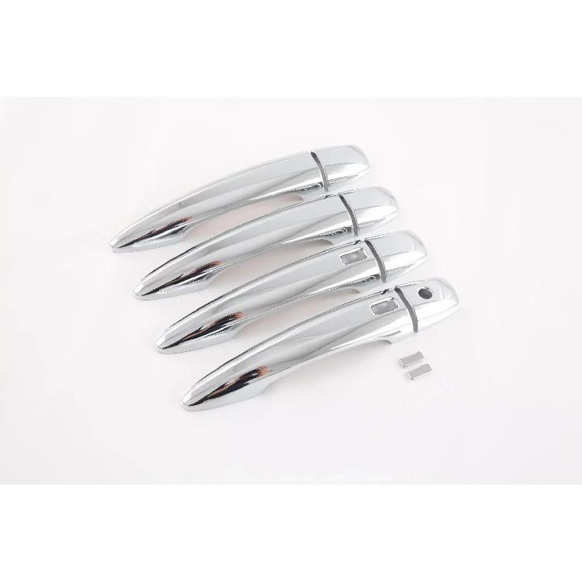 For Nissan Rogue    2024 ABS Chrome Carbon Fiber Door Handle Cover Trims Decoration Stickers Car Styling Accessories