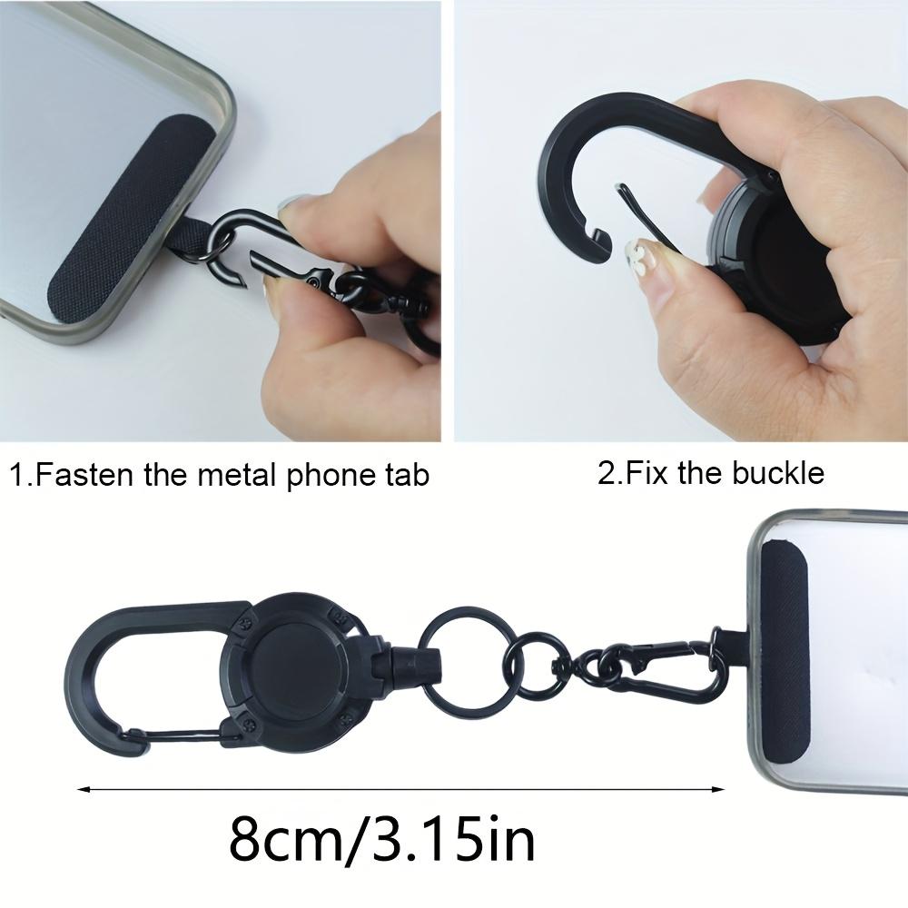 Retractable Mobile Phone Lanyard Heavy Duty Multi-functional Buckle ID Buckle Mobile Phone Buckle Versatile Lanyard & Wrist Strap for Daily Use