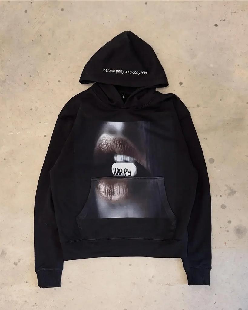 Harajuku Y2k Casual Print Hoodies Women Grunge Streetwear Sweatshirt Tops Goth Oversized Hoodie Clothes Tracksuit Men Clothing