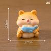 Cute Figurines Miniature Cartoon Chubby Cat Resin Ornament Micro Landscape D GF