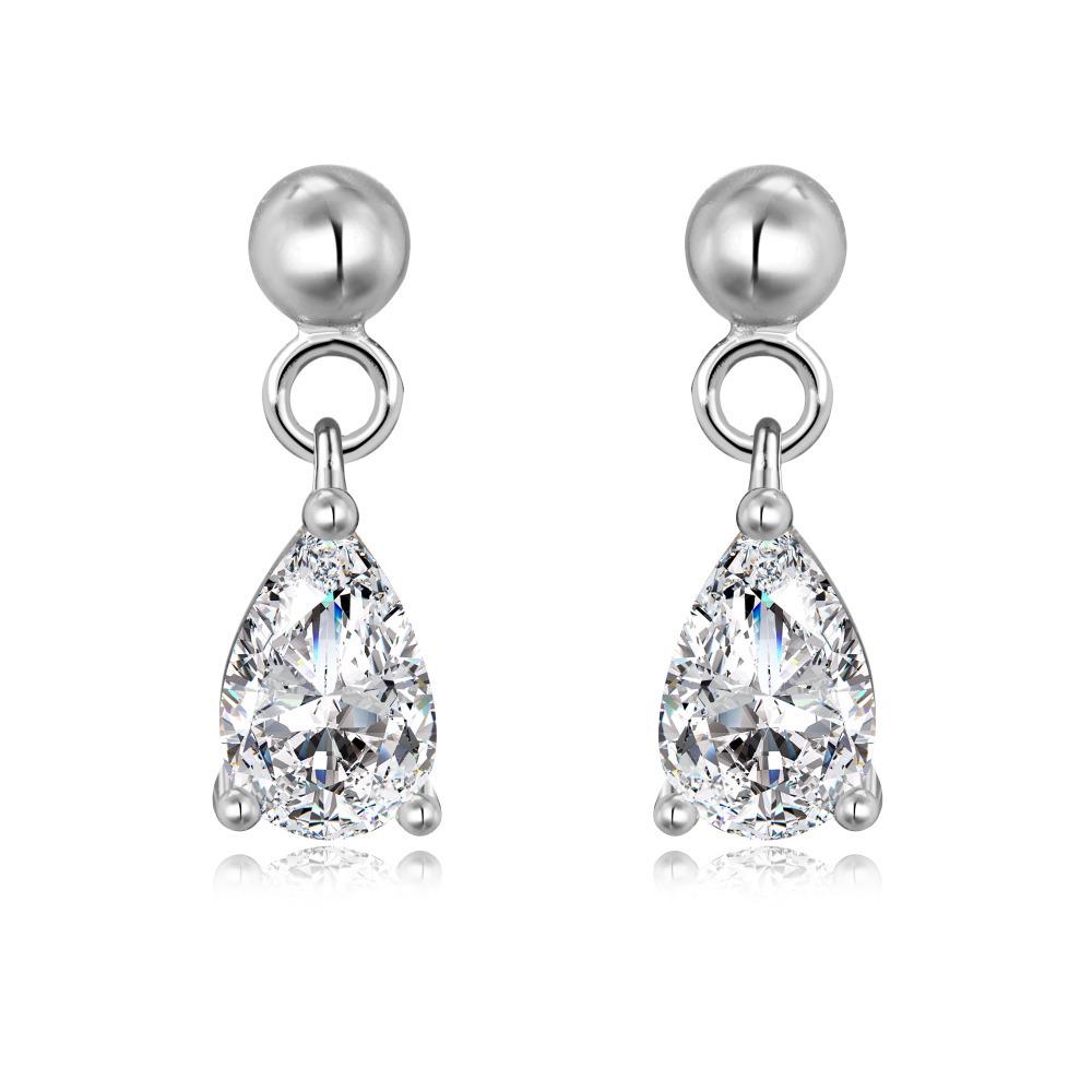S925 Sterling Silver Water Drop Pendant Stud Earrings – Exquisite, Versatile, Light Luxury Design for Women S925 Silver