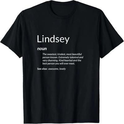 Lindsey A Un Cœur Gentil Nom Drôle Définition Lindsey T-Shirt