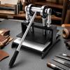 Pressa Manuale Piana per Fustellatura e Stampaggio Versatile per Lavorazione del Cuoio