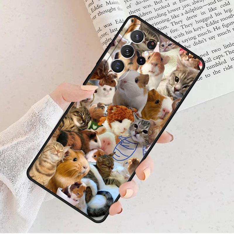 Hamster Guinea Pig Phone Case For Samsung Galaxy S25 S23 S30 S8 S21 S20 FE S24 S22 Note 10 20 S8 Plus Lite Ultra