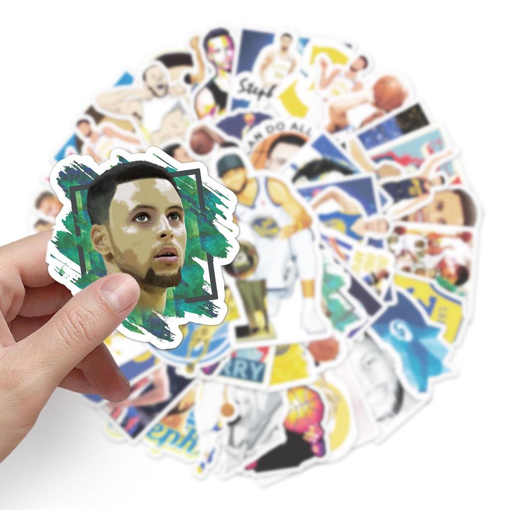 50 Kuri Graffiti Stickers: Personalized Basketball Stars Car Motorcycle Suitcase Decorations
