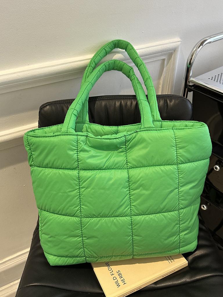 Pu Quilted Square Shoulder Bag For Women With Large Capacity And Urban Style