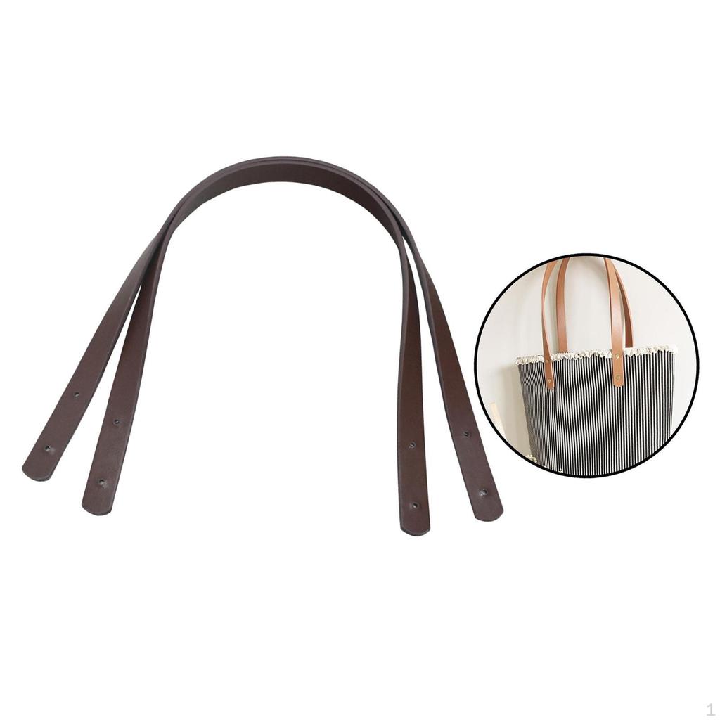 2 Pcs, PU Leather Tote Bag, Belt Strap, Replacement Handle, Detachable DIY Bag Accessory,