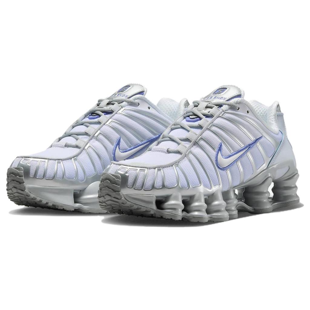 Nike Baskets Shox TL Metallic Platinum Blue Tint pour femmes Blanc polaire FQ2775-001