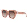 Celine Side Logo Decorated Acetate Irregular Shape Sunglasses Unisex Sunglasses Pink CL40239F-74F