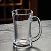 360ml Thick Bottomed Wheat Beer Glass Transparent Craft Beer Glass with Handle Heat Resistant Tea Cup Party Drinkware Water Mug