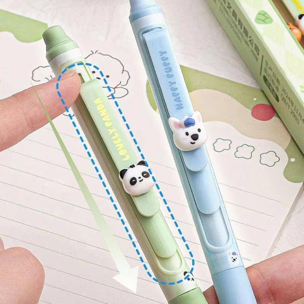 4pcs Cute Erasable Gel Pen INS Neutral Pen Creative Erasable Pens Writing Supplies