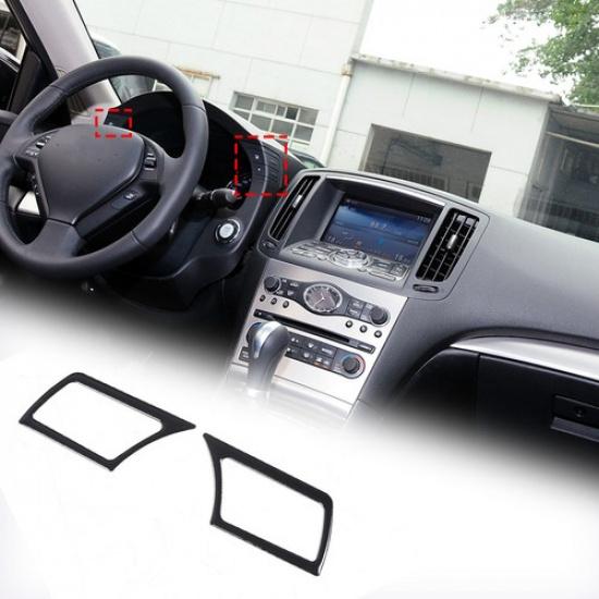 Glossy Piano Black Speedmeter Cruise Sticker For INFINITI G25 G35 G37 2007-2013