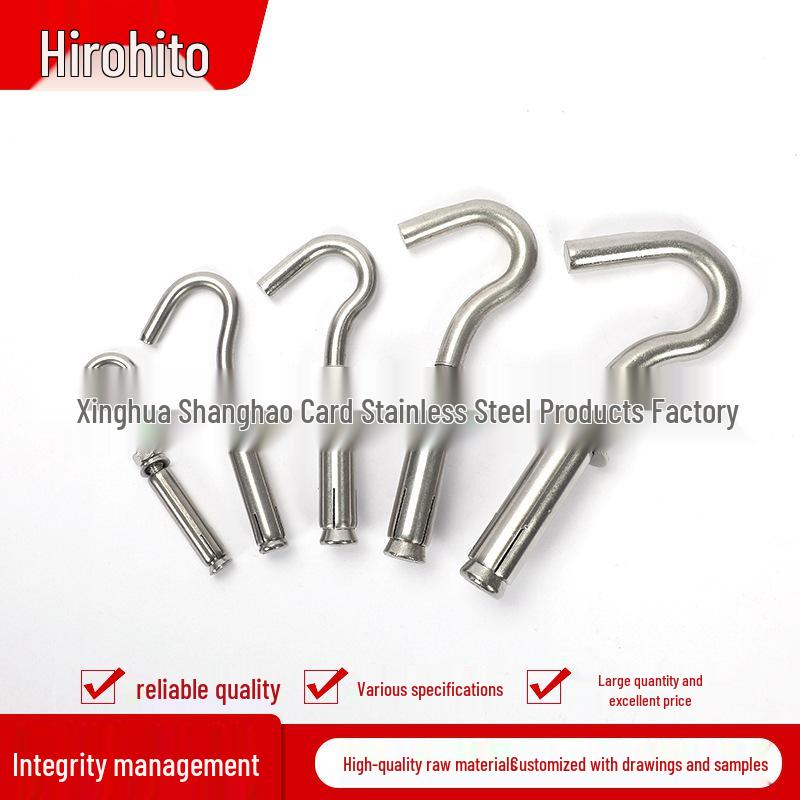 304 Stainless Steel Expansion Hook with Screw and Swing Hook
