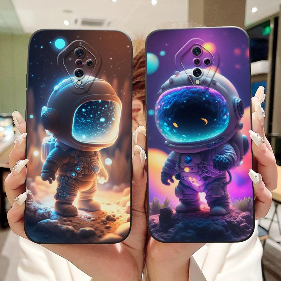 For Vivo 1920 Phone Case Vivo V17 Russia Y51 2020 Sept. X50 Lite Luxury Cartoon Animals Bumper Matte Silicone Soft Back Cover