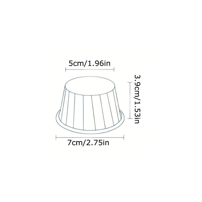 50PCS Christmas Safety Holidays Cakes Paper Trays Parties Paper Cups Packaging Desserts Baking Environmental Protection
