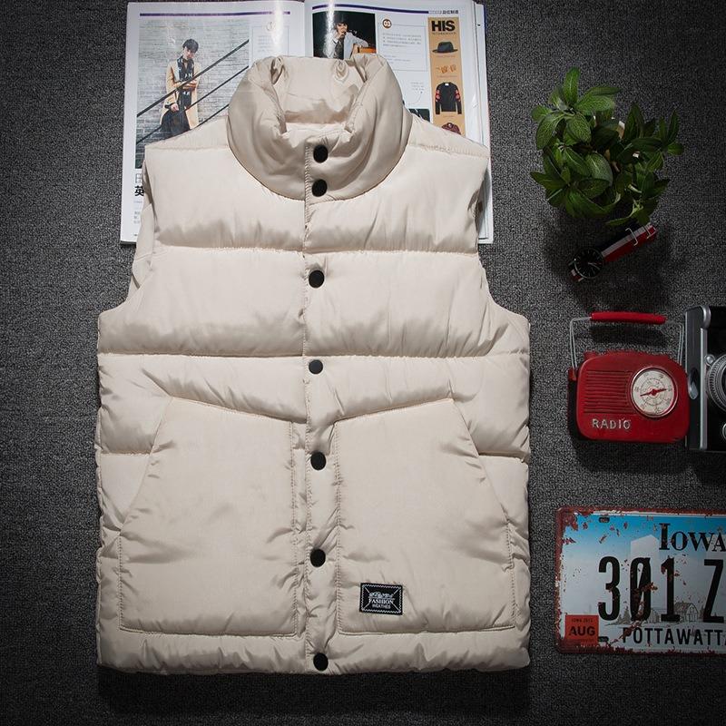 

Новый пуховый жилет мужской приталенный утолщенное пальто пара осень и зима пара тренд красивый студенческий жилет 5XL