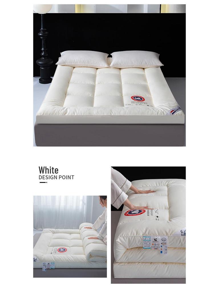 Class A 3D Feather Down Mattress Topper for Dorms, Hotels, and B&Bs