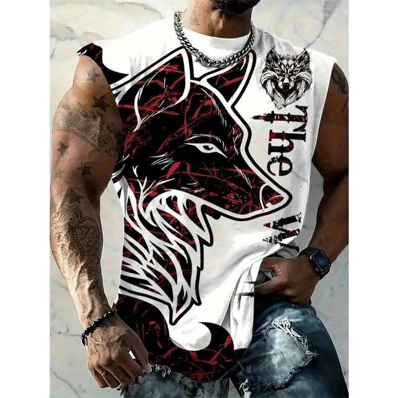 

Летний топ с круглым вырезом, забавным животным принтом и 3D-печатью, модный, повседневный, без рукавов, женская майка 5XL