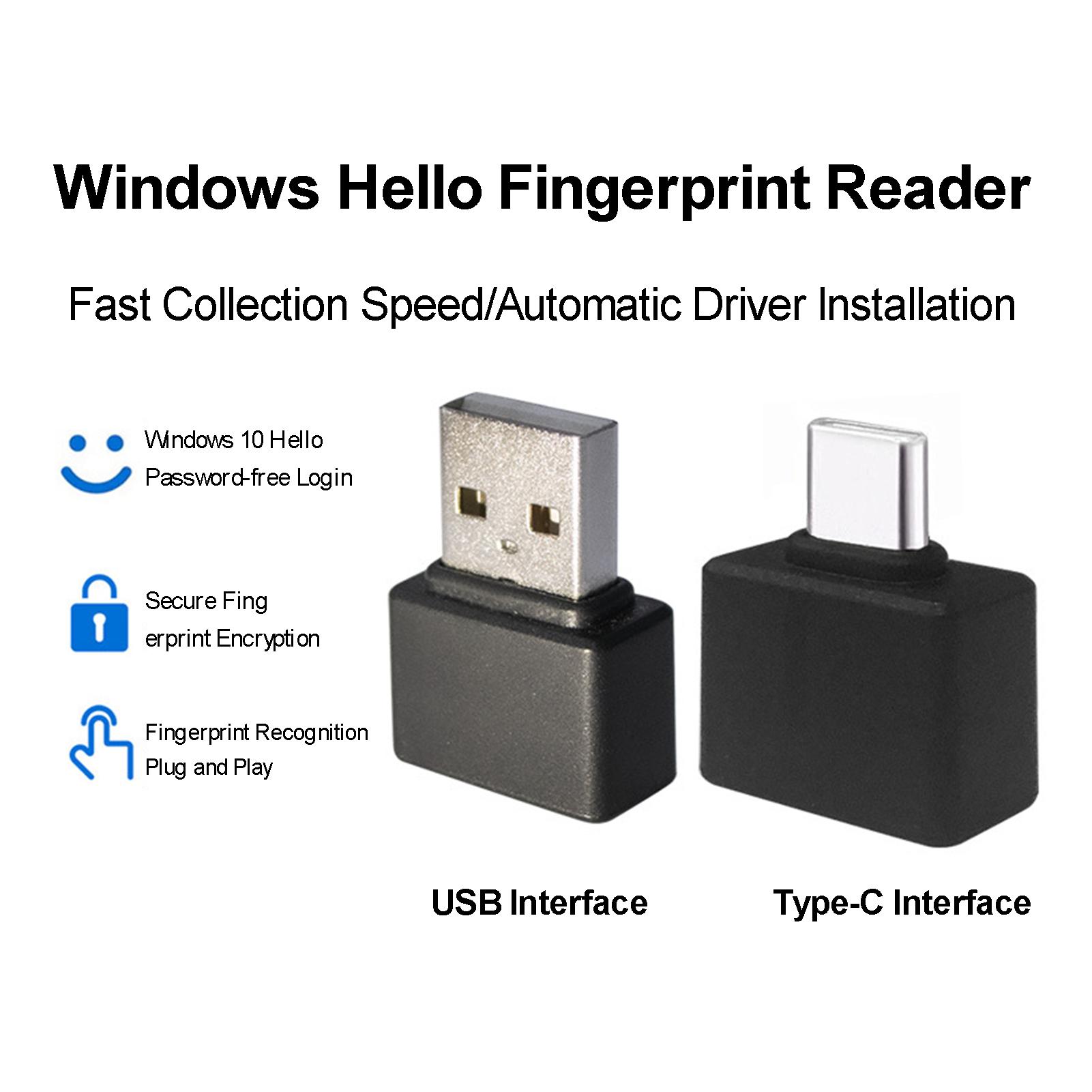 

USB Fingerprint Reader for PC Windows 11 Windows 10 32 64 bit Compatible with Windows Hello for Laptops Desktops All in WA27-USB