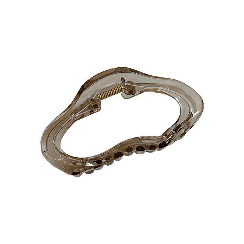 High-End Transparente Haarklammer mit Haifischzahn für dickes Haar - Großes Damenaccessoire