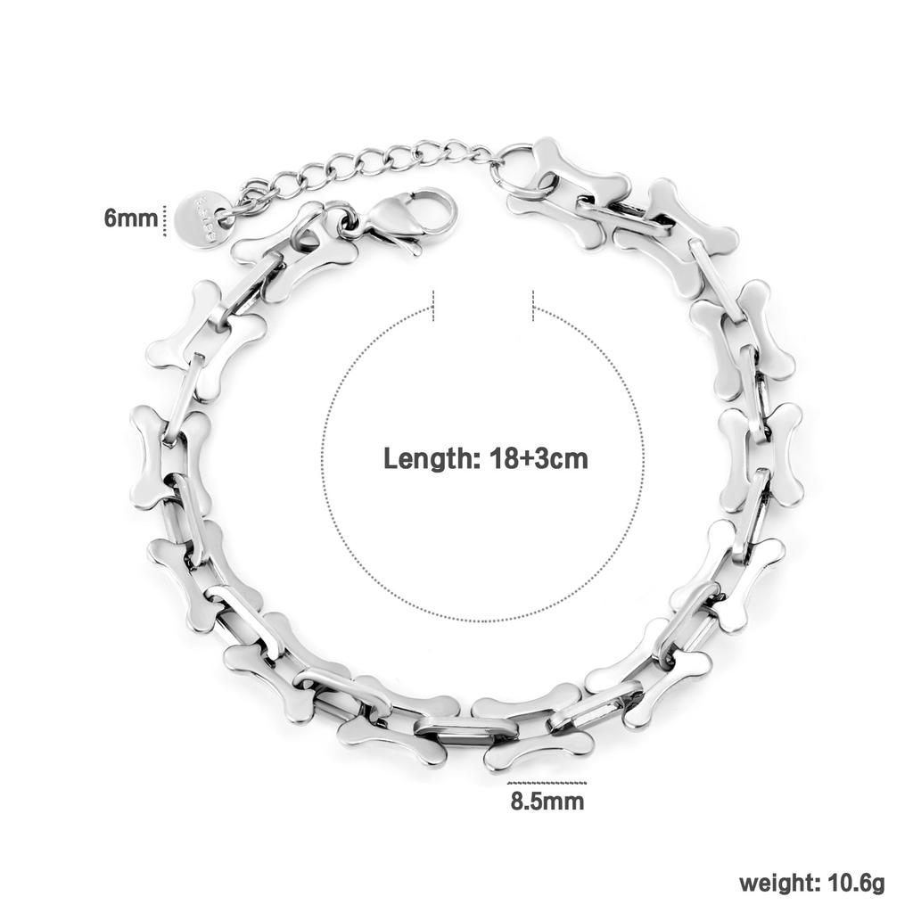 Simple Geometric Chain Bracelet Fashion Creative Link Design High-End Jewelry for Women