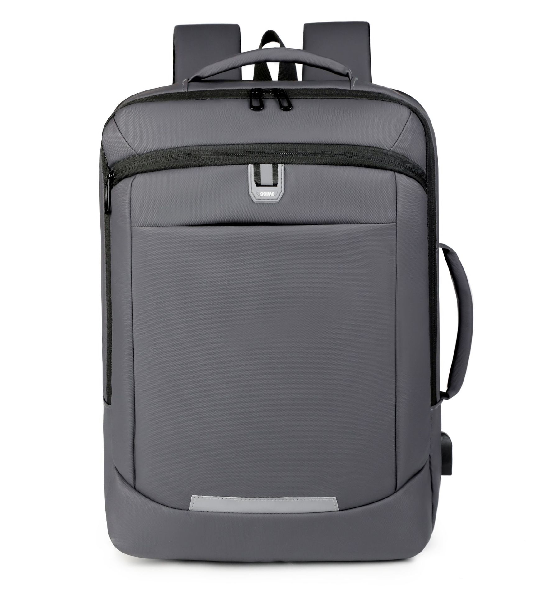 Рюкзак, большой вместимости деловой рюкзак для мужчин, простая расширяемая повседневная компьютерная сумка серый