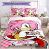 3pcs Duvet Cover Set (1*Duvet Cover + 2*Pillowcase, Without Core), Sonic Print Soft All‑Season Bedding Set, Home Bedroom Decor Gift