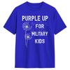 Purple Up For Military Kids TShirt Summer Month Of The Military Child Cotton T Shirts For Unisexs Print Tee Shirt Clothes