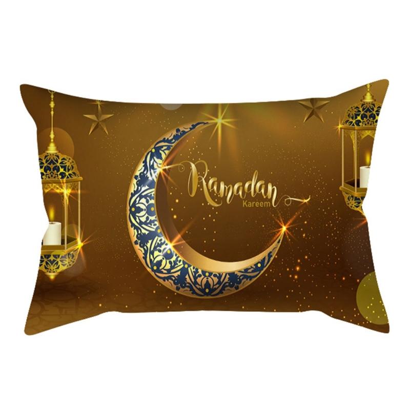 Eid Mubaraks Pillow Cover 20x12Inch Throw Pillow Case for Bedroom Home Decorative Pillowcase Sofa Bed Couch Decorations