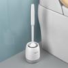 Wall-Mounted Soft Bristle Toilet Brush with Long Handle for Dead Corner Cleaning