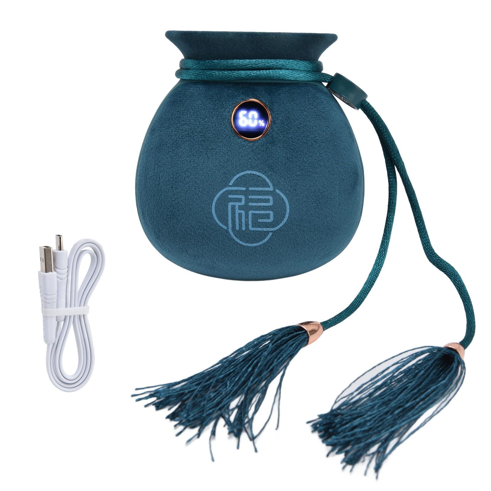 

Электрический обогреватель для рук с двухсторонним подогревом, внешний аккумулятор для кемпинга, рыбалки, велоспорта зелёный