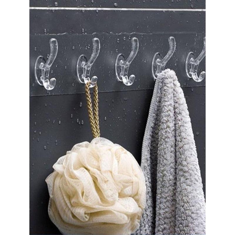 Wall Hooks Kitchen Bathroom Hat Clothes Coat Hanger Towel Holder Seamless Door Storage Rack