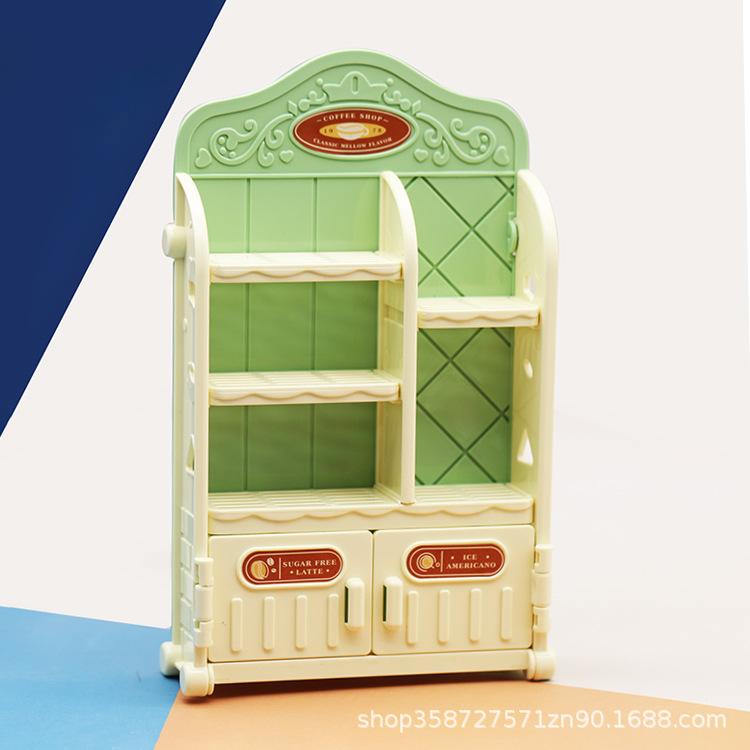 Doullhouse Doll House Dining Rack Simulation Kitchen Furniture Miniature Scene Accessories Model Ornament Toys