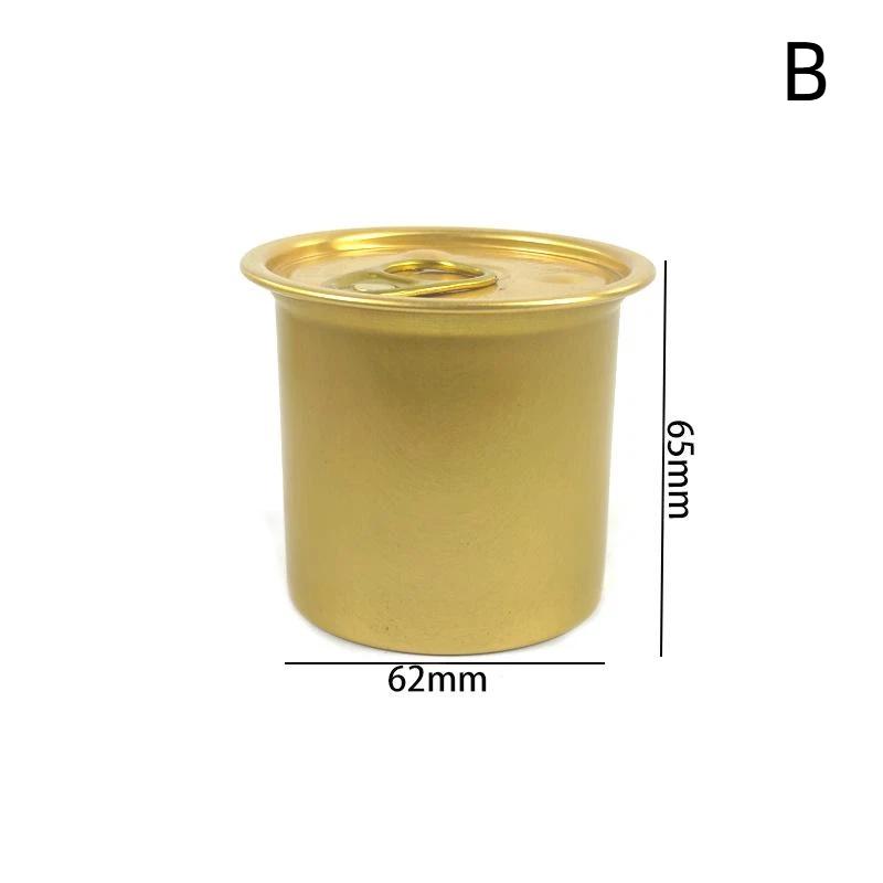 Tinplate Mini Metal Box Creative Sardine Can Shaped Storage Box Portable Metal Material Jewelry Pill Cases Portable Tin Boxes