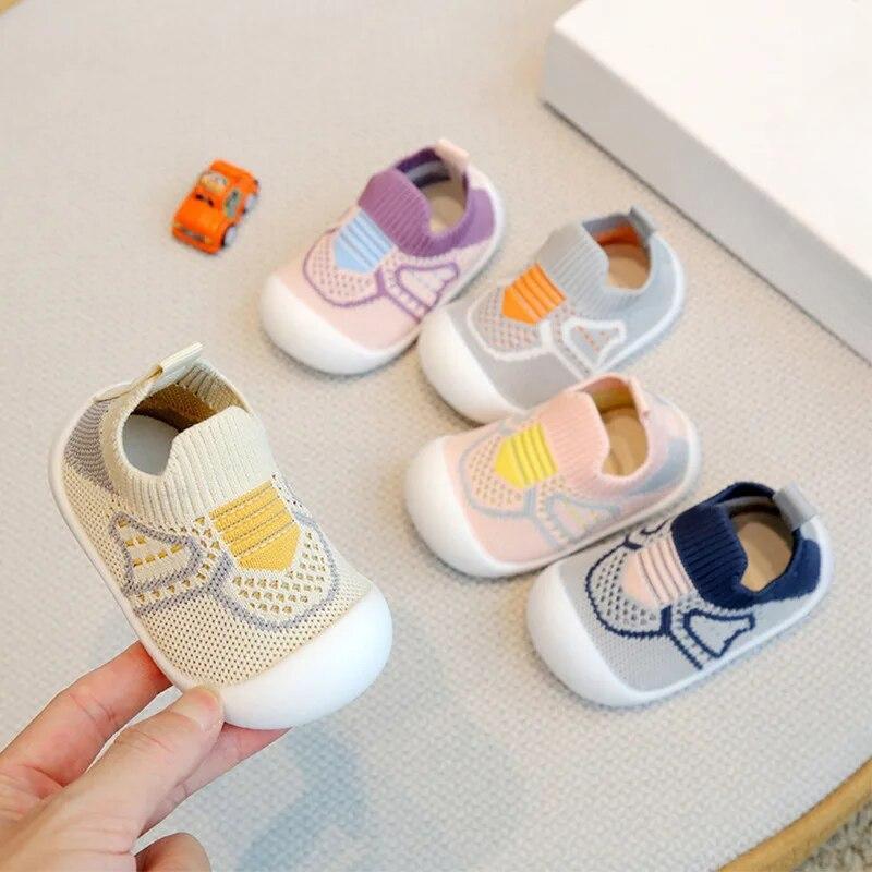 New Baby Socks Shoes Infant Color Matching Cute Kids Boys Shoes Doll Soft Soled Child Floor Sneaker First Walkers Toddler Girls