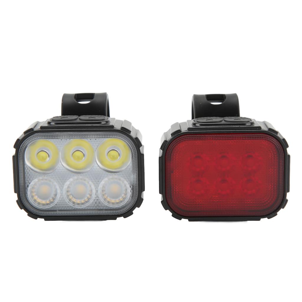 Bike Light Set High Brightness Rechargeable Front and Rear Bike Light IP65 Waterproof Headlight Taillight Combo