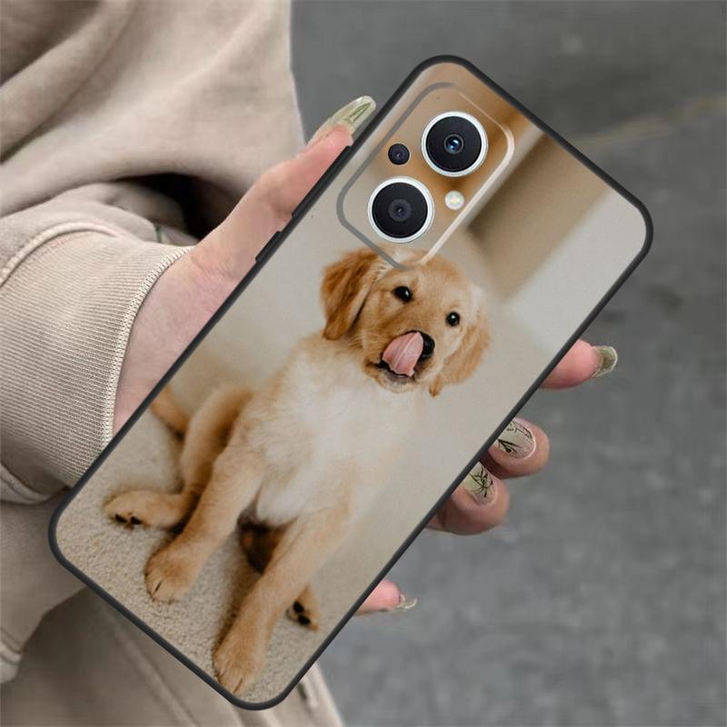 Golden Retriever Dog Case For OPPO Reno 11 11F 10 Pro 4Z 5Z 8T 5 6 7 8 Lite OPPO Find X5 X6 Pro X2 X3 Lite Cover