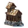 MOC Viking Village Expansion Storage Hut Building Blocks Model Medieval Storage Hut Architecture Bricks Assemble Toys Kids Gifts