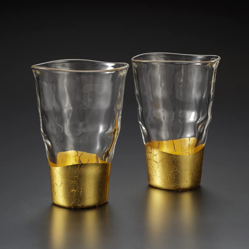 

with Hakuichi Japanese Crafted tumbler glass set of 2 [Wrapping paper]