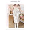 Sweet Cartoon Princess Style Nightgown for Women In Summer New Sexy Suspender Bubble Wrinkle Cloth Home Clothes