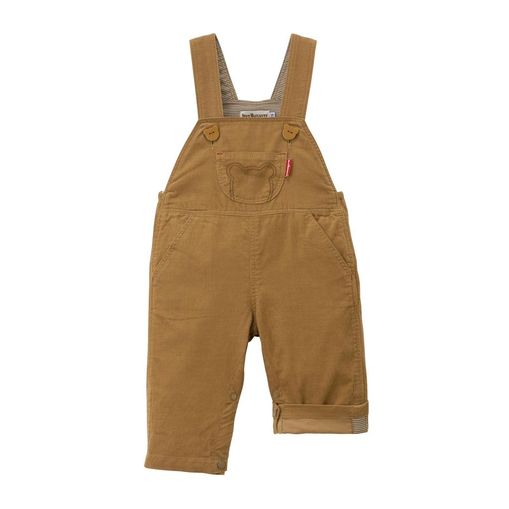MIKI HOUSE HOT BISCUITS Overall-Geschenkset für Jungen und Mädchen, Babykleidung, Babygeschenk, Beige, 70 cm, inklusive Box, 74-9910-686