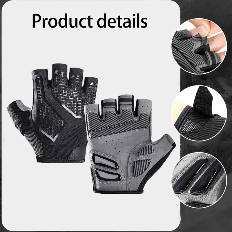 Road Bike Gloves Half Finger Breathable Meshes Sweat Wicking Durability Gloves for Long Distances Cycling