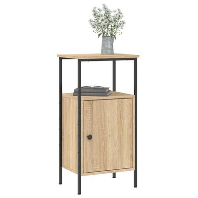 Nightstands 2 Pcs. Sonoma Oak Finish 41 X 31 X 80 Cm Engineered Wood