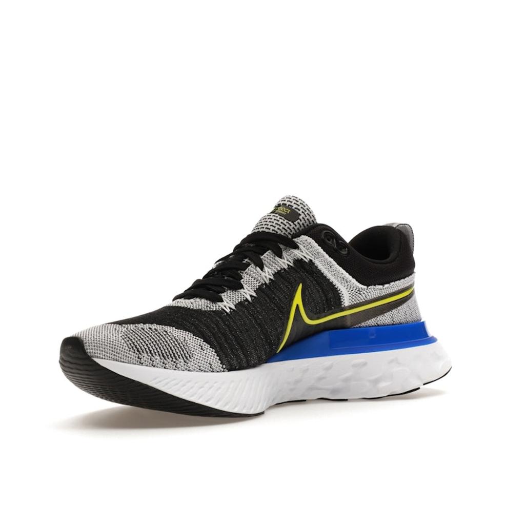 Nike React Infinity Run Flyknit 2 Bleu Racer Cyber Chaussures de Sport pour Homme Noir Blanc CT2357-100